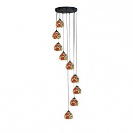 Beaded Rose Large 9-Light...