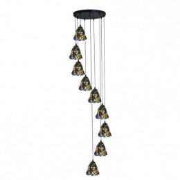 Rustic Grape Large 9-Light...