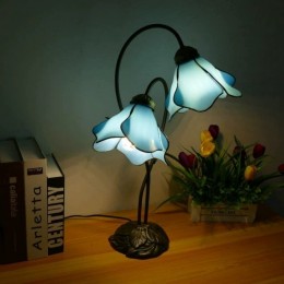 Sky Blue Lotus Two-Light...