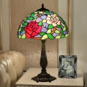 16 Inch Rural Stained Glass Dragonfly Style Tiffany Table Lamp