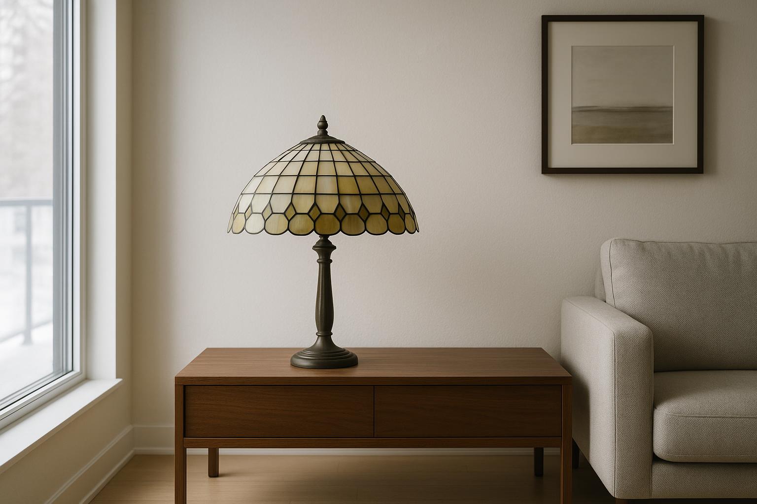 Beyond Colour: Reading the Shape of a Scalloped Tiffany-Style Lamp