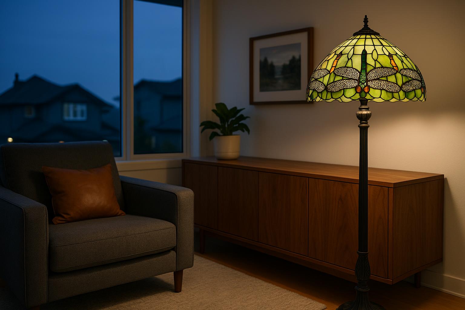 Room to Glow: Scaling a Large Tiffany-Style Floor Lamp