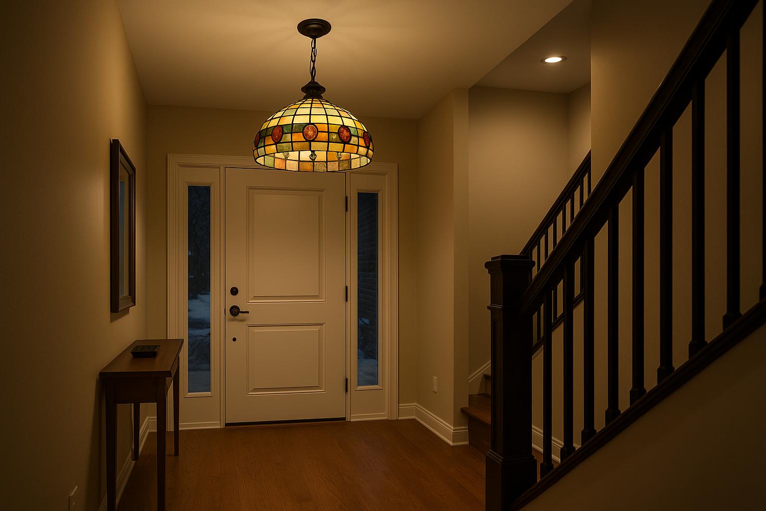 How Tiffany-Style Lamp Colours Change After Sunset