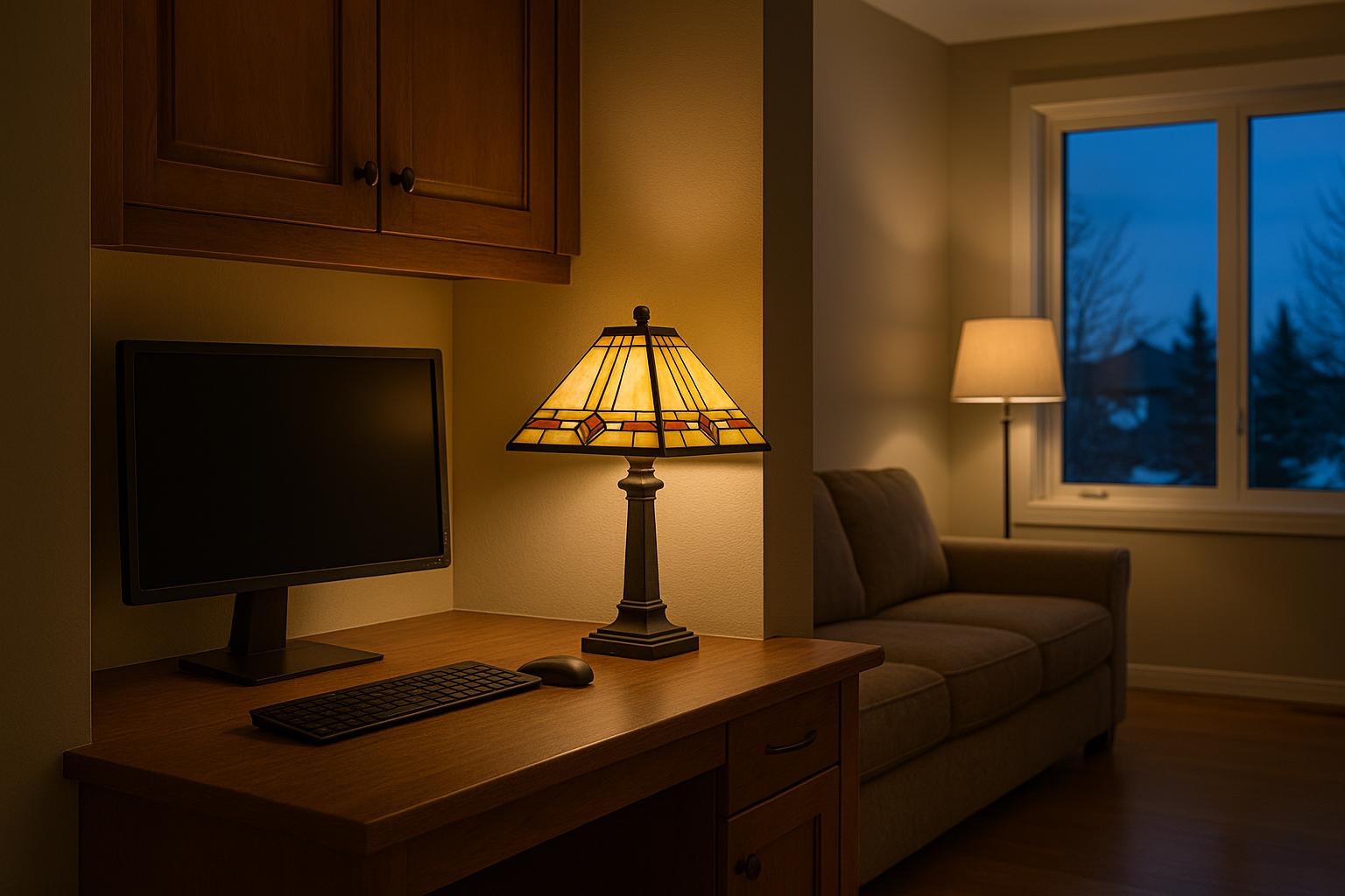 Where a Tiffany-Style Desk Lamp Fits in Your Workday
